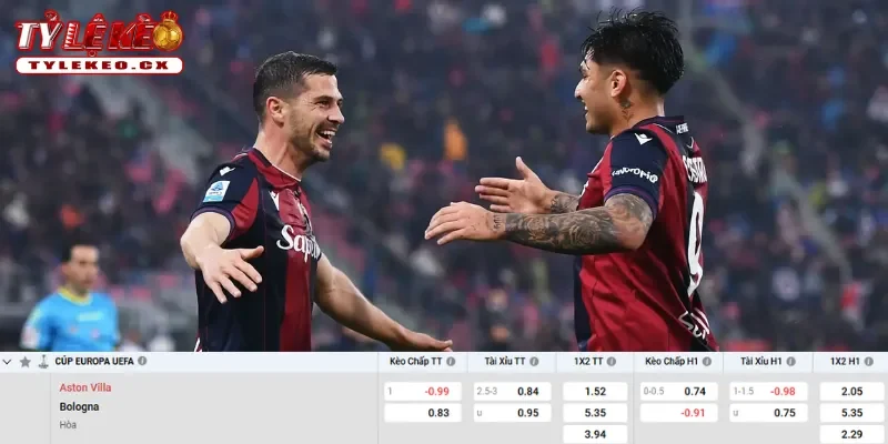 Soi kèo Aston Villa vs Bologna (02h00 ngày 17/04) tứ kết Europa League 3 Chi tiết kèo Aston Villa vs Bologna
