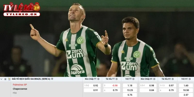 Soi Kèo Palmeiras vs Chapecoense AF (02h00 ngày 01/06) Serie A Brazil 3 Chi tiết kèo Palmeiras vs Chapecoense AF